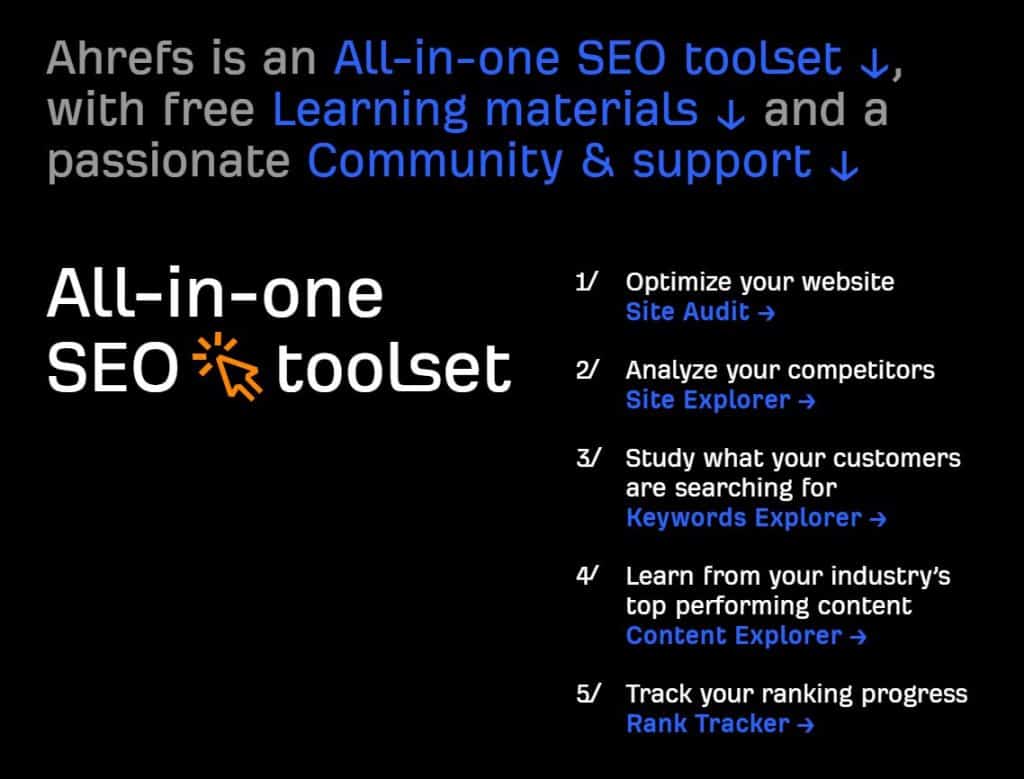 ahrefs SEO keyword research tool