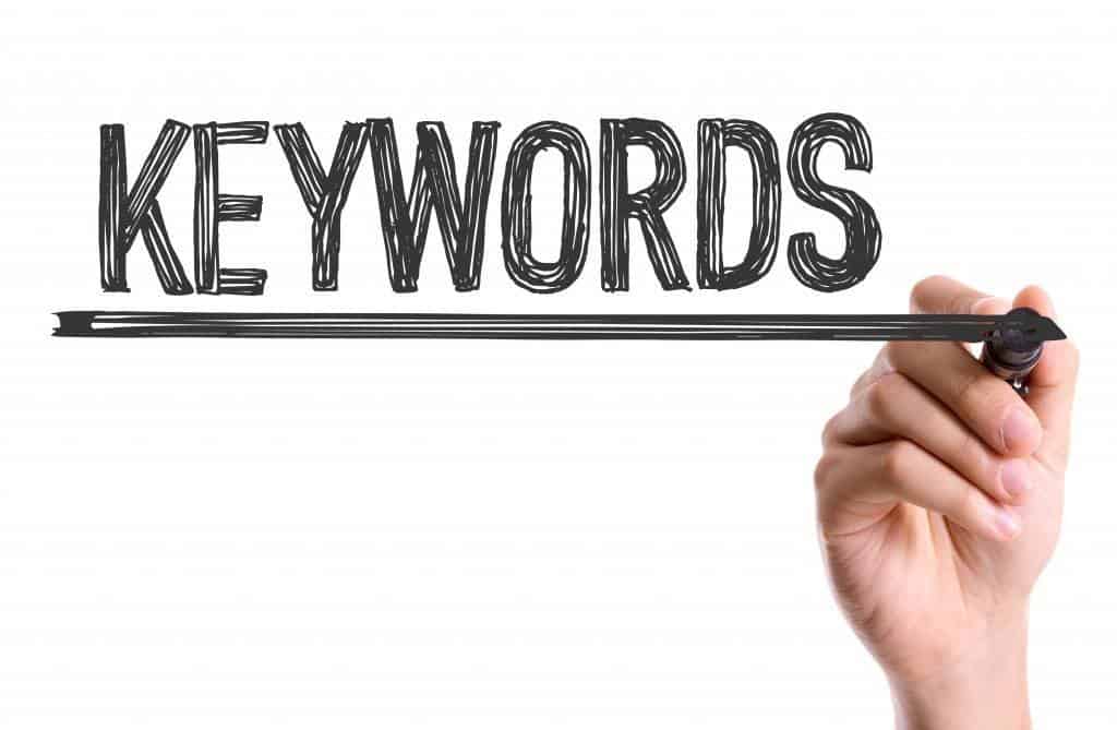 how to write keywords for SEO