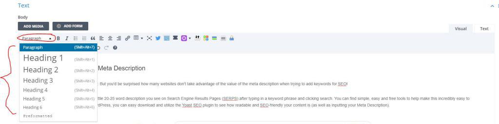 how to write keywords for SEO