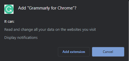 Add grammarly to chrome